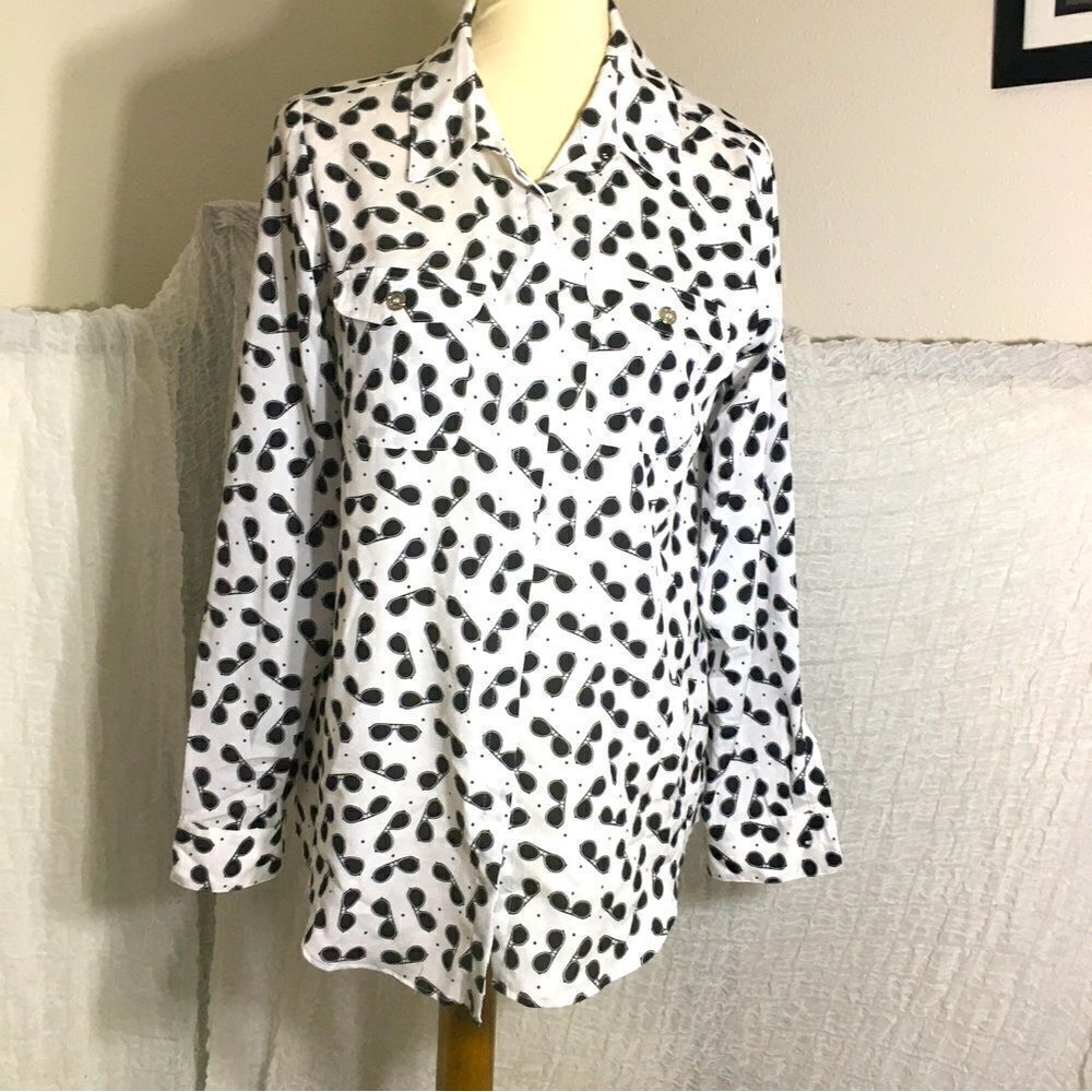 Karl Lagerfeld Sunglasses Print Shirt Size  M/L